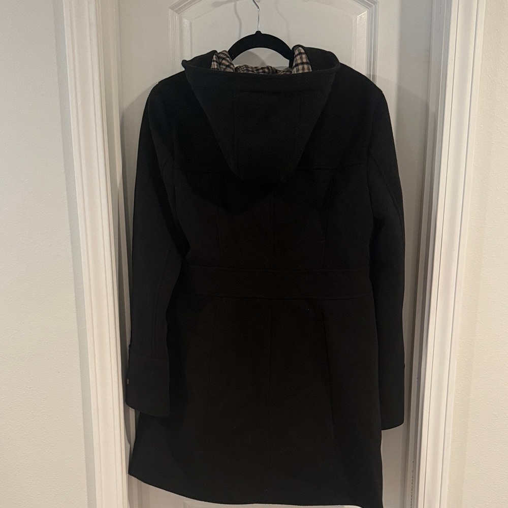 Tommy Hilfiger Black Pea Coat with Toggle Closure - Picture 5 of 5